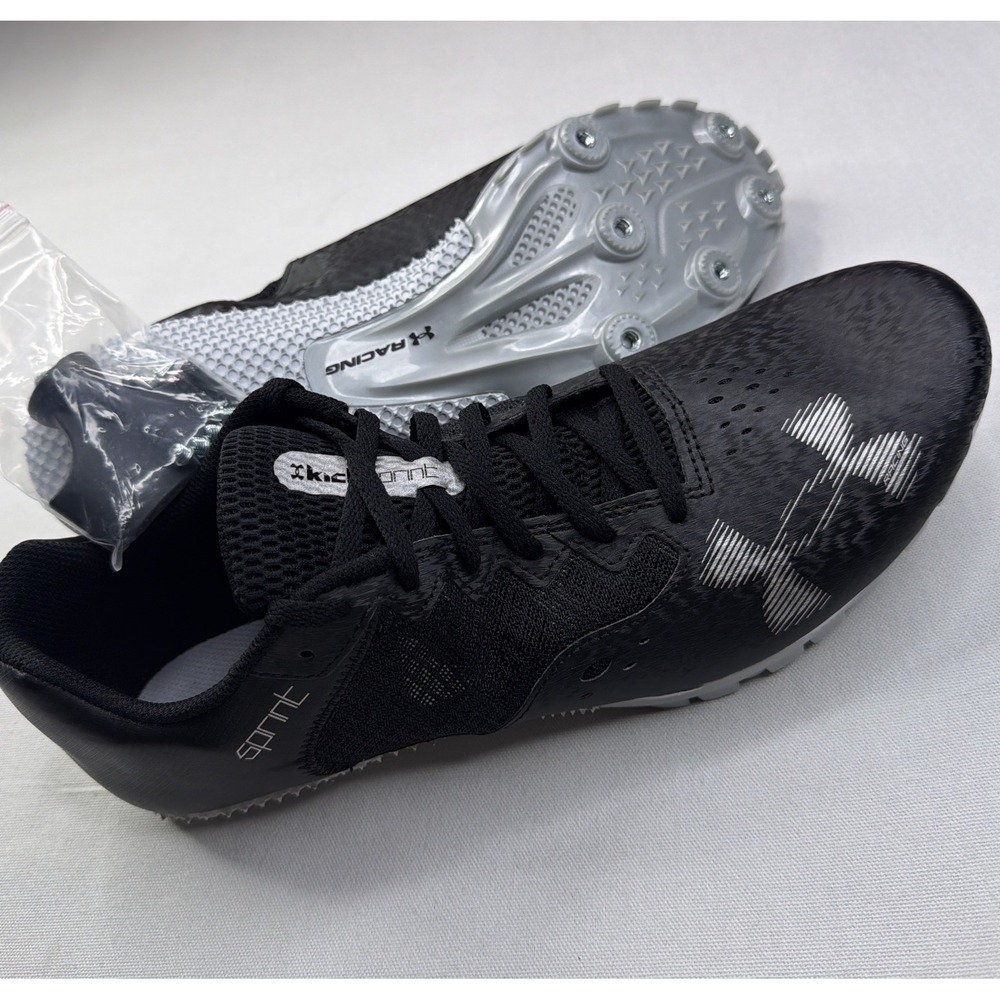 Under Armour Track Shoes Men 13 Women 14.5 Running Kick Sprint 4 Bag Spikes Key